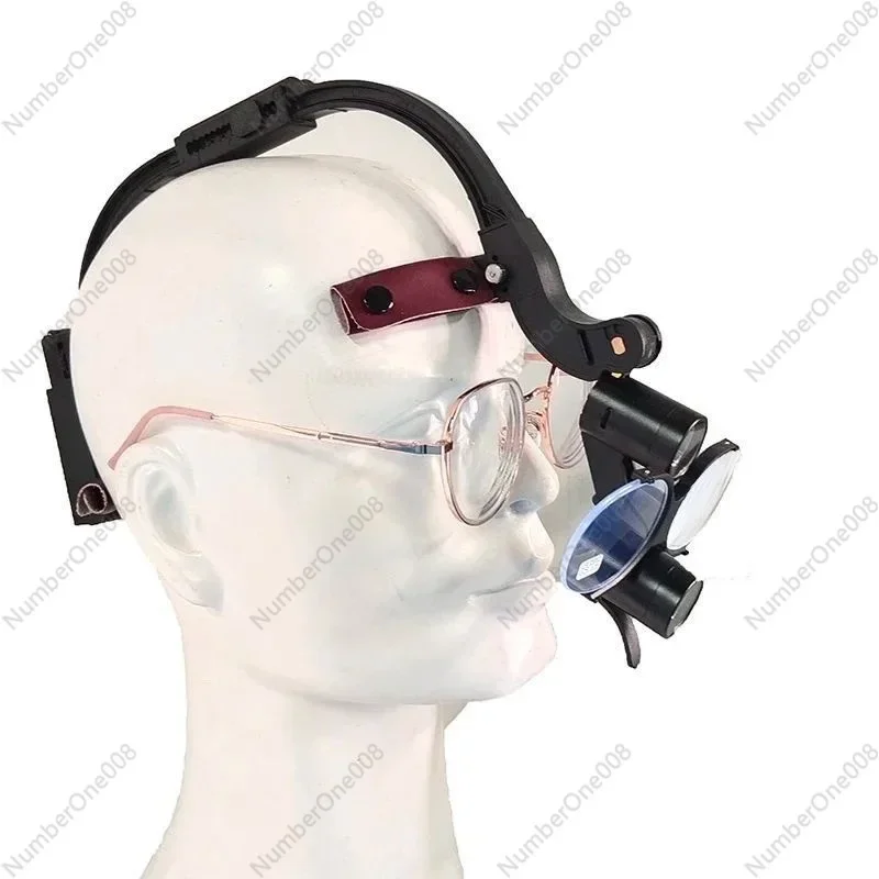 Medical Surgical Headband Loupe, Dental ENT Orthopedic Magnification Glasses with LED Light