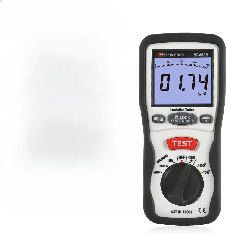 Digital insulation resistance tester Electrical equipment Insulation material resistance detection DT-5500