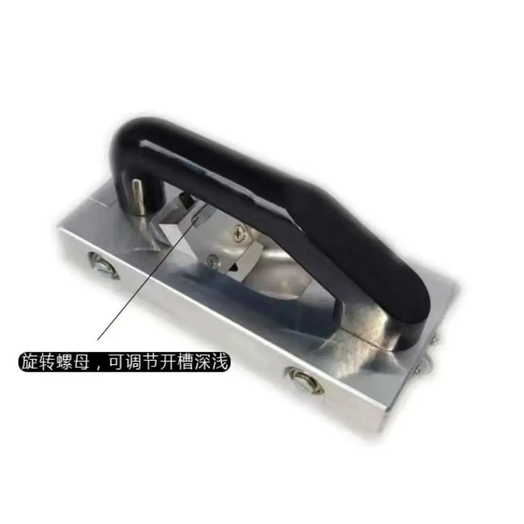 Manual Slotting Machine With Guide Wheel Handheld Grooving Tool For PVC Sports Plastic Floor Construction