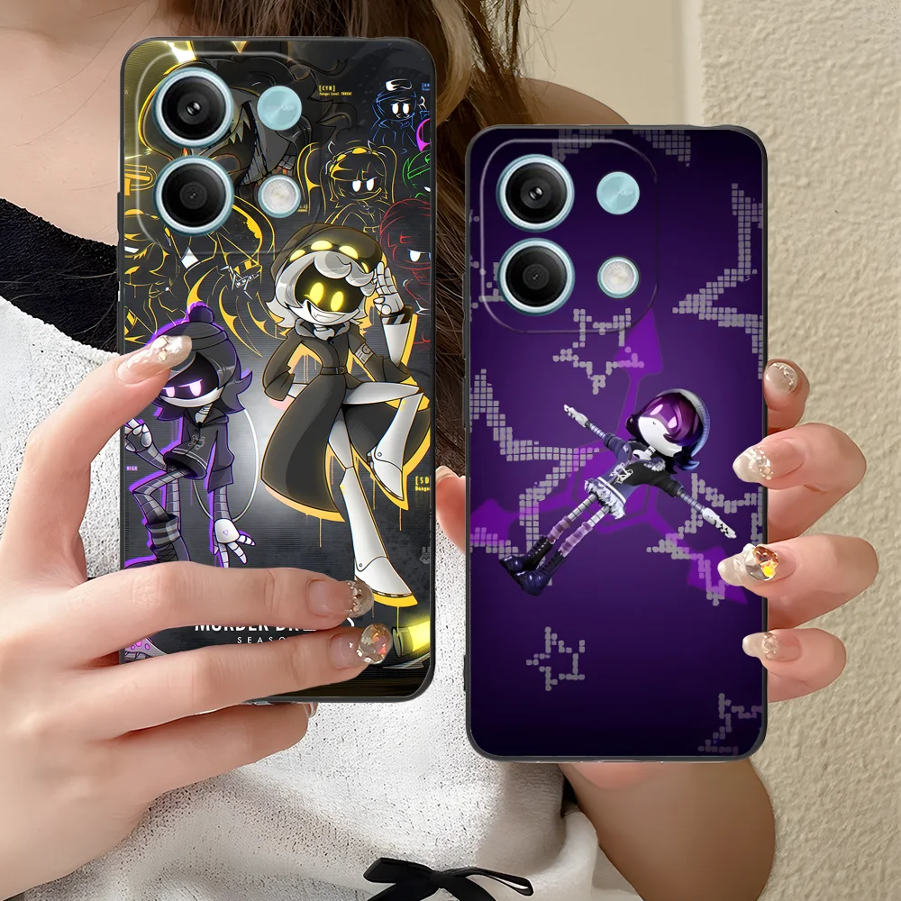 حافظة لهاتف القتل بدون طيار لهاتف Xiaomi Redmi Note 14 13 12 11 10 9 S A Pro Plus Lite 5G غطاء للهواتف الذكية باللون الأسود #5