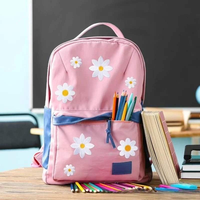 

Flower Embroidery Cloth Sticker Bag Decoration Computer Embroidery Label Small White Flower Embroidery Chapter Boy Ironing