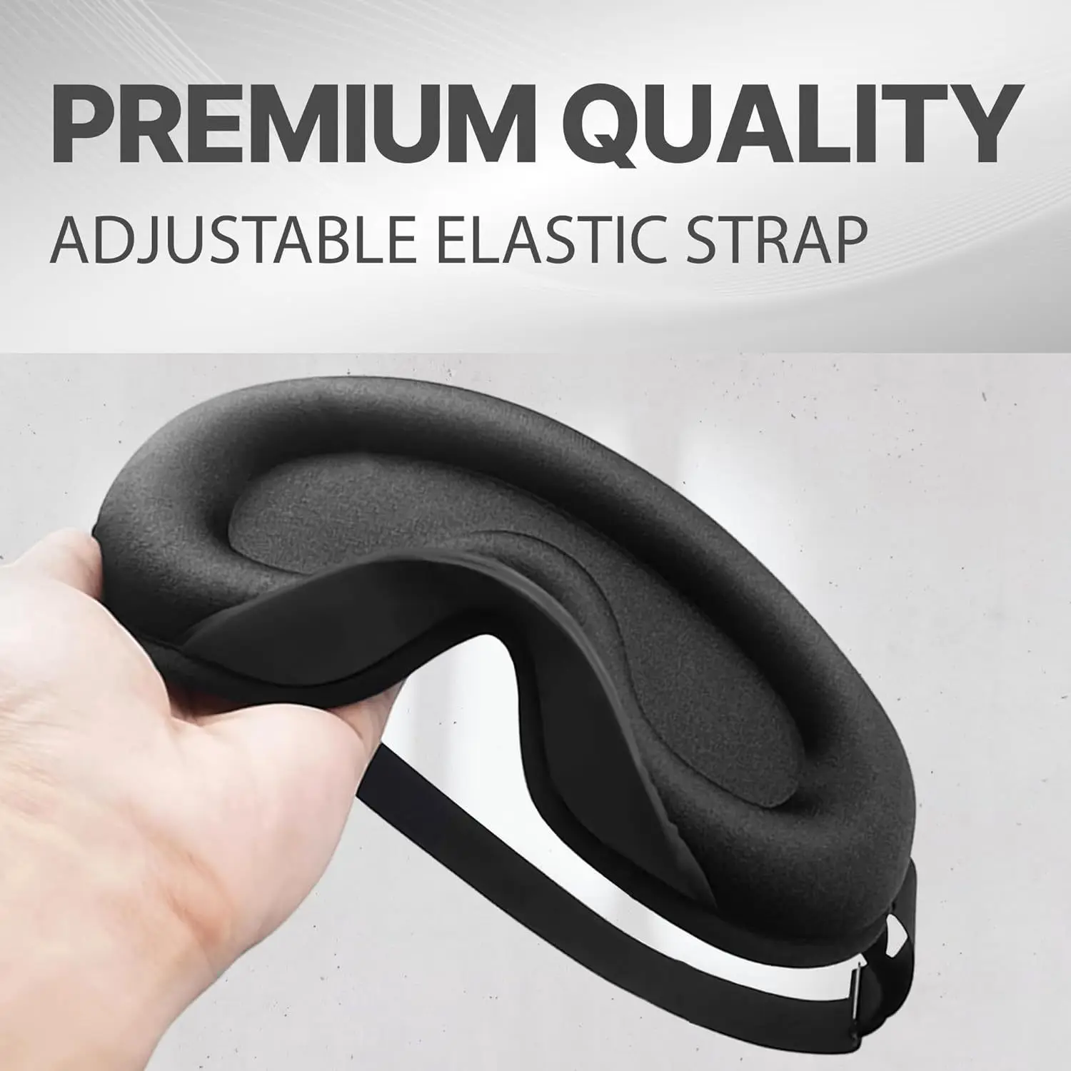 3D Eye Mask Sleep Mask for Men & Women, 100% Pressure-Free & Light Block-Out Eye Mask for Sleep with Easy Adjustable Strap