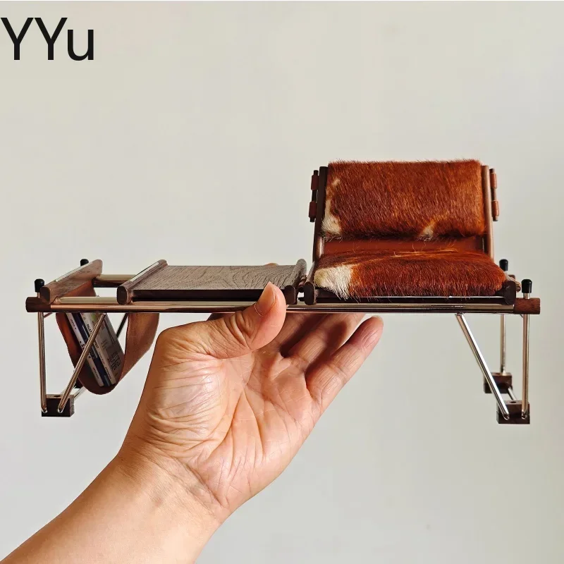 Miniature Furniture Museum Figurines Art Collection Design Ornaments Book Chair 6:1 Model
