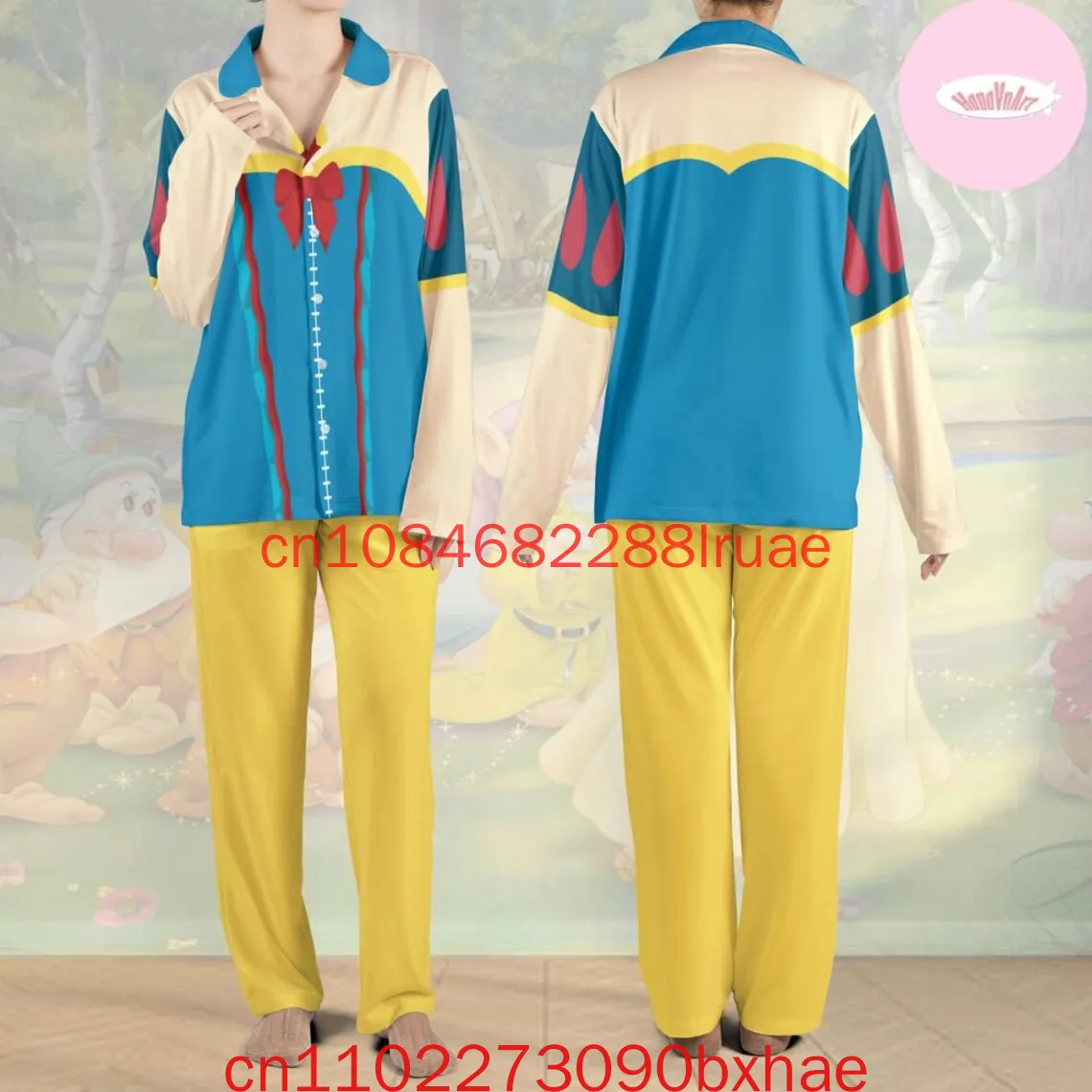 

2026 New Disney Stitch Pajamas Set 3D Printed Cosplay Pajama Set Fashion Retro Top Pajama Set
