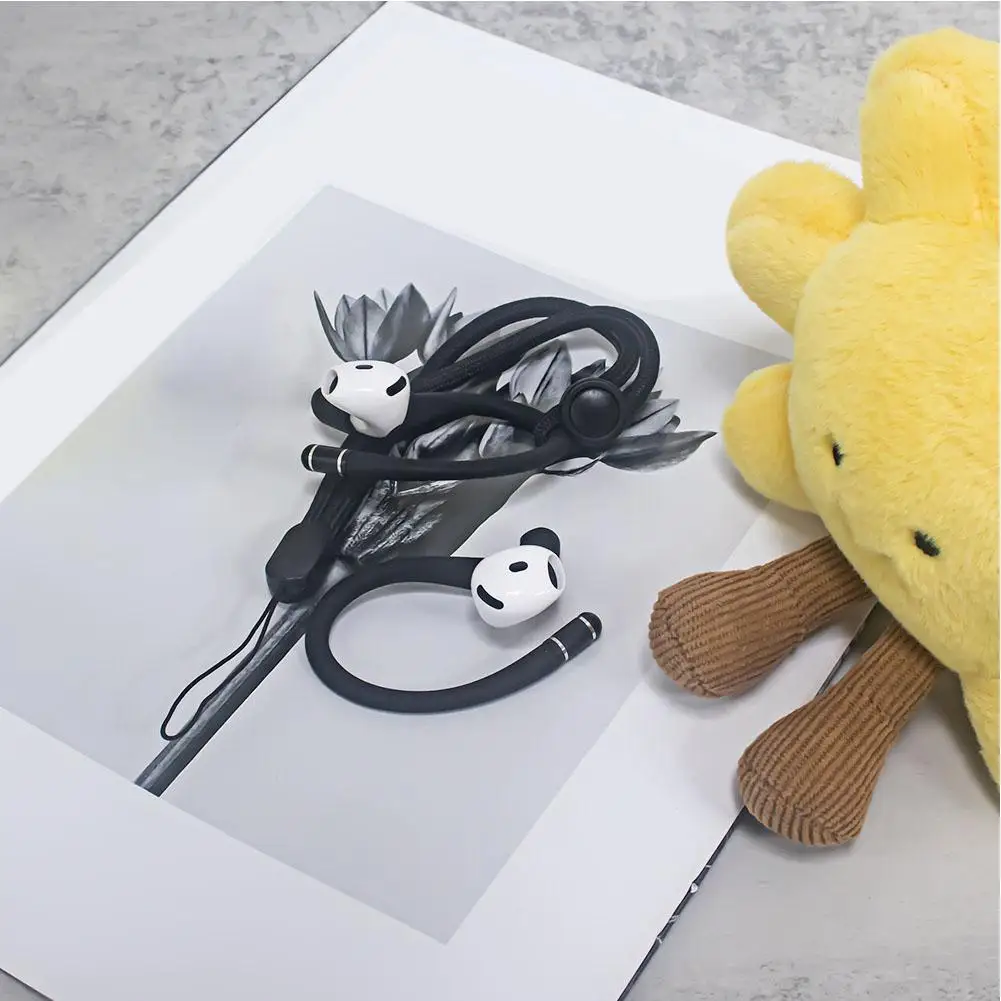 ل Airpods 1/2/3/4/pro/pro 2 مكافحة خسر الأذن هوك سماعة رأس بخاصية البلوتوث محول سيليكون الأذن هوك حامل سماعة أذن رياضية