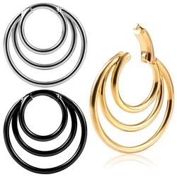 Vanku 2pcs 3mm New Overlay Round Ear Hangers Weights For Stretching Ear Gauges Expander Plugs Tunnels  Fashion Body Jewelry