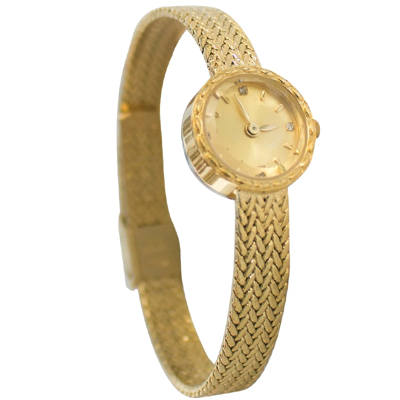 Japanese Women's Watch Ear of Wheat Design Strap Exquisite Retro Small Dial Advanced Compact Watch with Simple Temperament