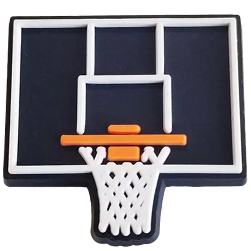 Basketball PVC Schuhschnalle Herz Krone Designer Schuhe Charms Zubehör Clogs Dekorationen Clips Unisex Geschenkbevorzugung – Detail 7
