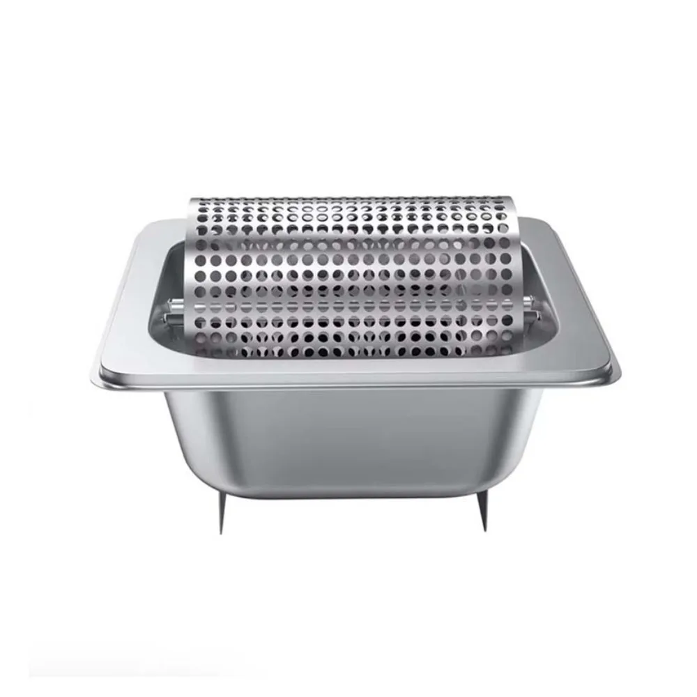 

Stainless Steel Butter Roller with Base Removable Butter Spreader Wheel Efficient Labor-saving Butter Dispenser Burger Shop