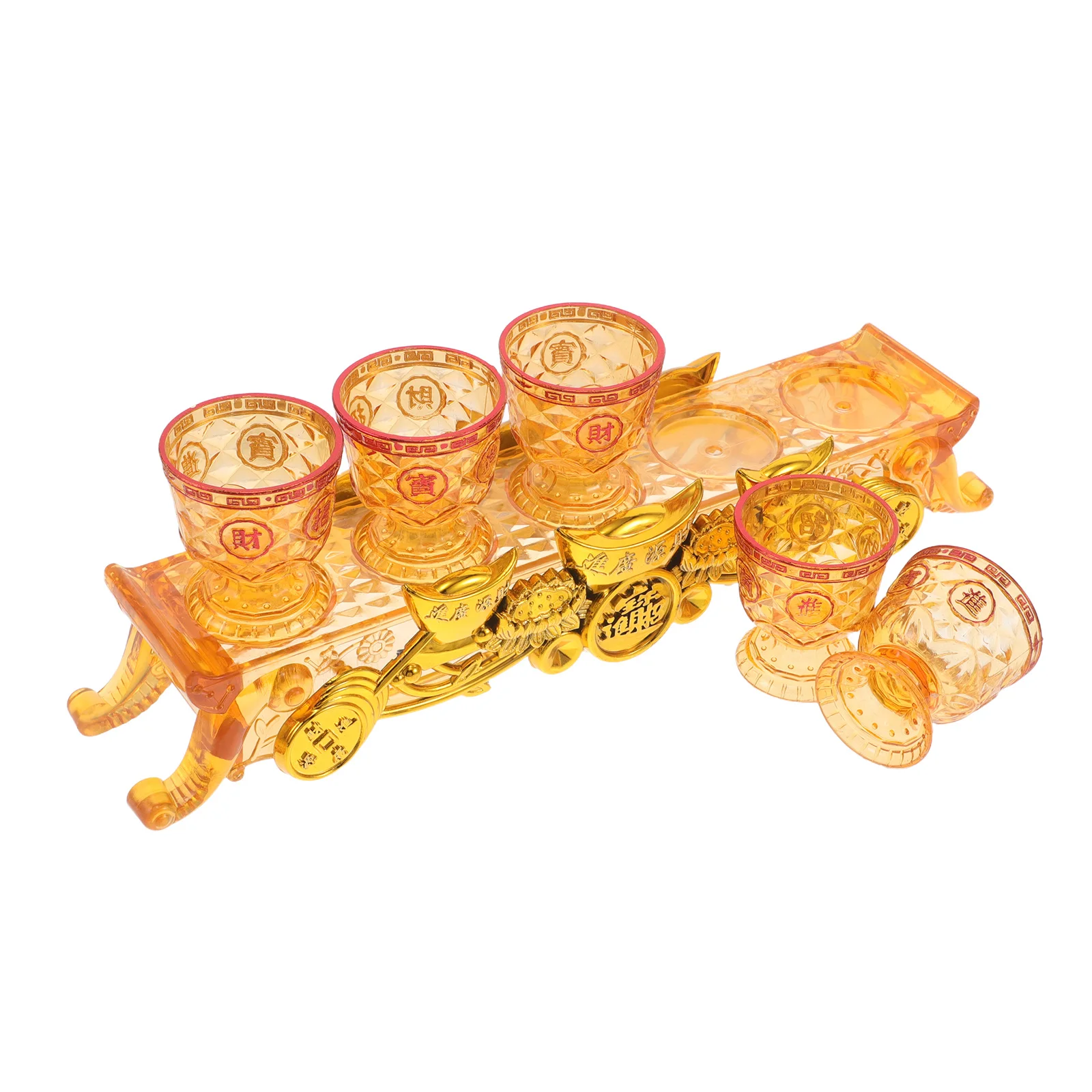 

1 Set Buddhist Offering Tea Cups With Base Gothic Chalice Altar Cup Ritual Bowl Glass Holy Water Vessel Vintage Drinking Glasses