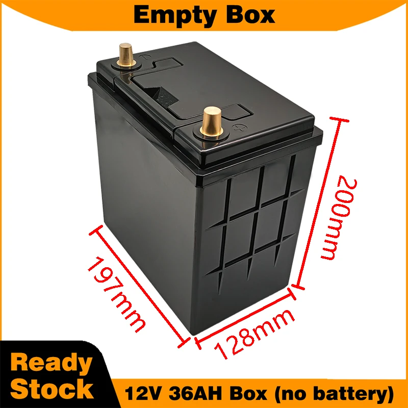 

12V 36AH Empty Battery Box with handle L/R type for car starter battery LiFePO4 battery pack empty battery case without battery