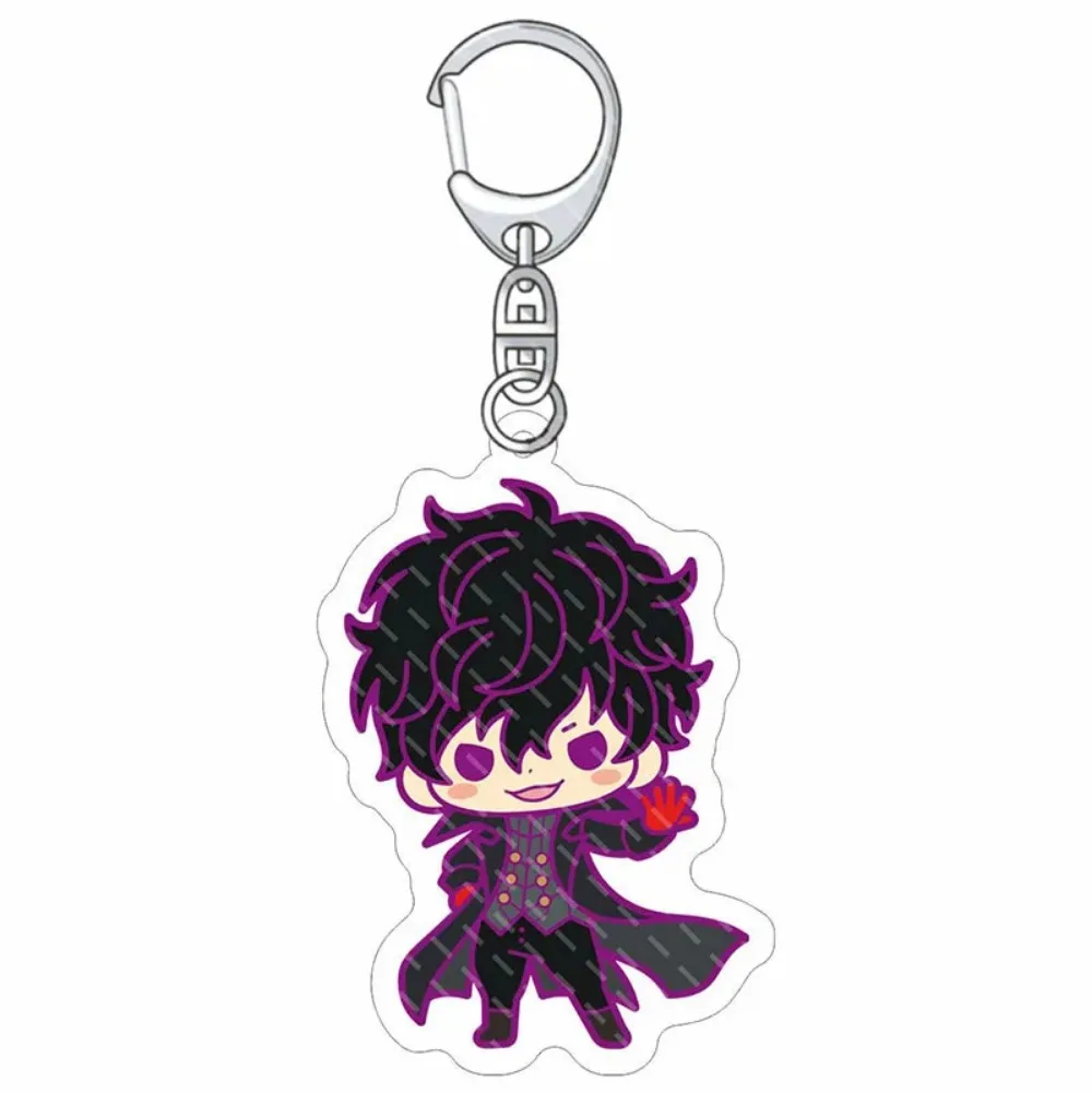 Q Version Anime Keychain Goro Akechi Anne Takamaki Makoto Niijima Futaba Sakura Cute Figures Key Chain Fans Collection