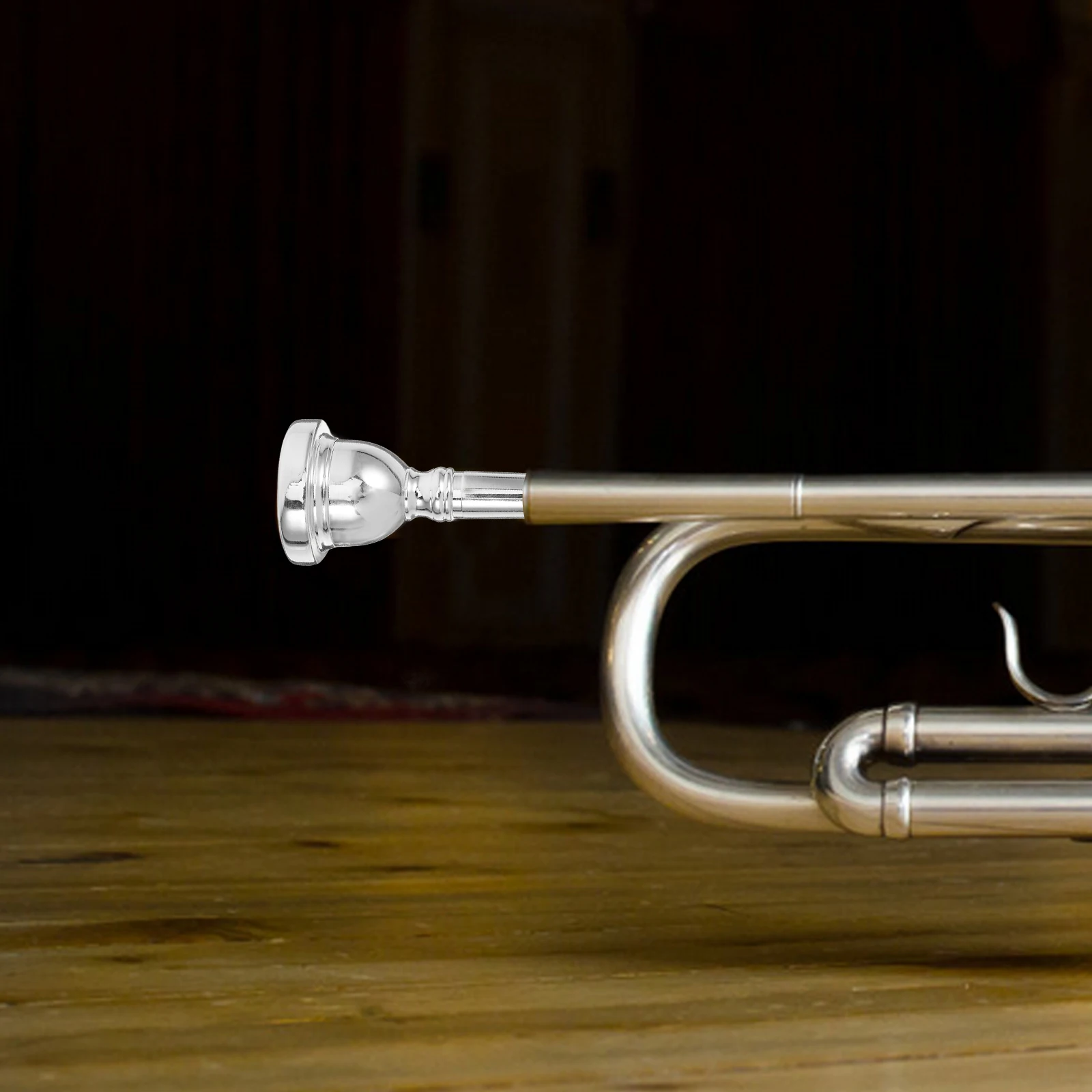 

Metal Trombone Mouthpiece for Alto French Horn Accessories Durable Sturdy Replacement Silver Copper Material Professional