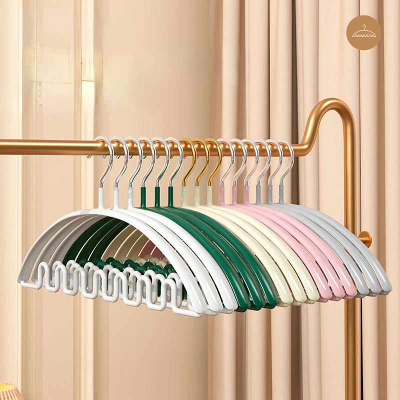 10pcs Wave hanger underwear sling special storage home seamless non-slip clothes hanger dormitory clothes support