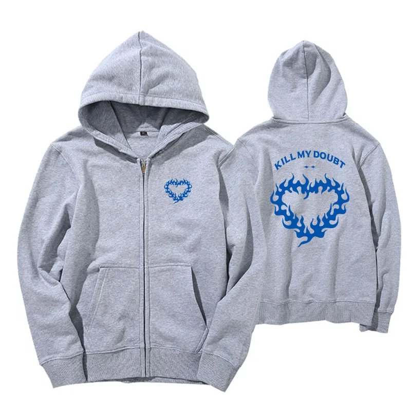 KPOP ITZY 캐주얼 후드티 스웨터 Kill My Doubt 콘서트 스웨트 코트 YUNA YEJI LIA RYUJIN 커플 의류