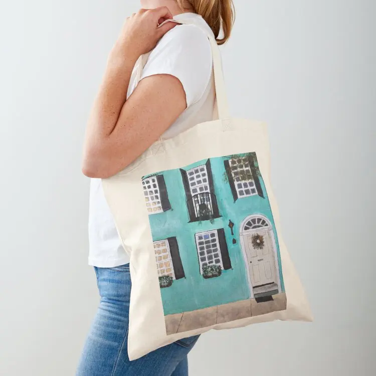 

Charleston Rainbow Row Home Tote Bag bags for women custom fabric bag Fabric bag tote bags cloth bags