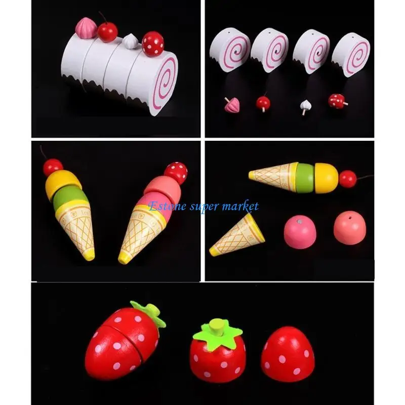 090B لعبة كب كيك للأطفال لعبة تعليمية صينية التظاهر لعبة الطعام هدايا للأطفال