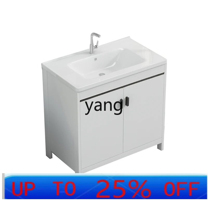 

LMM Space Алюминиевый шкаф для ванной комнаты Комбинированный умывальник Встроенный керамический умывальник для балкона от пола до потолка