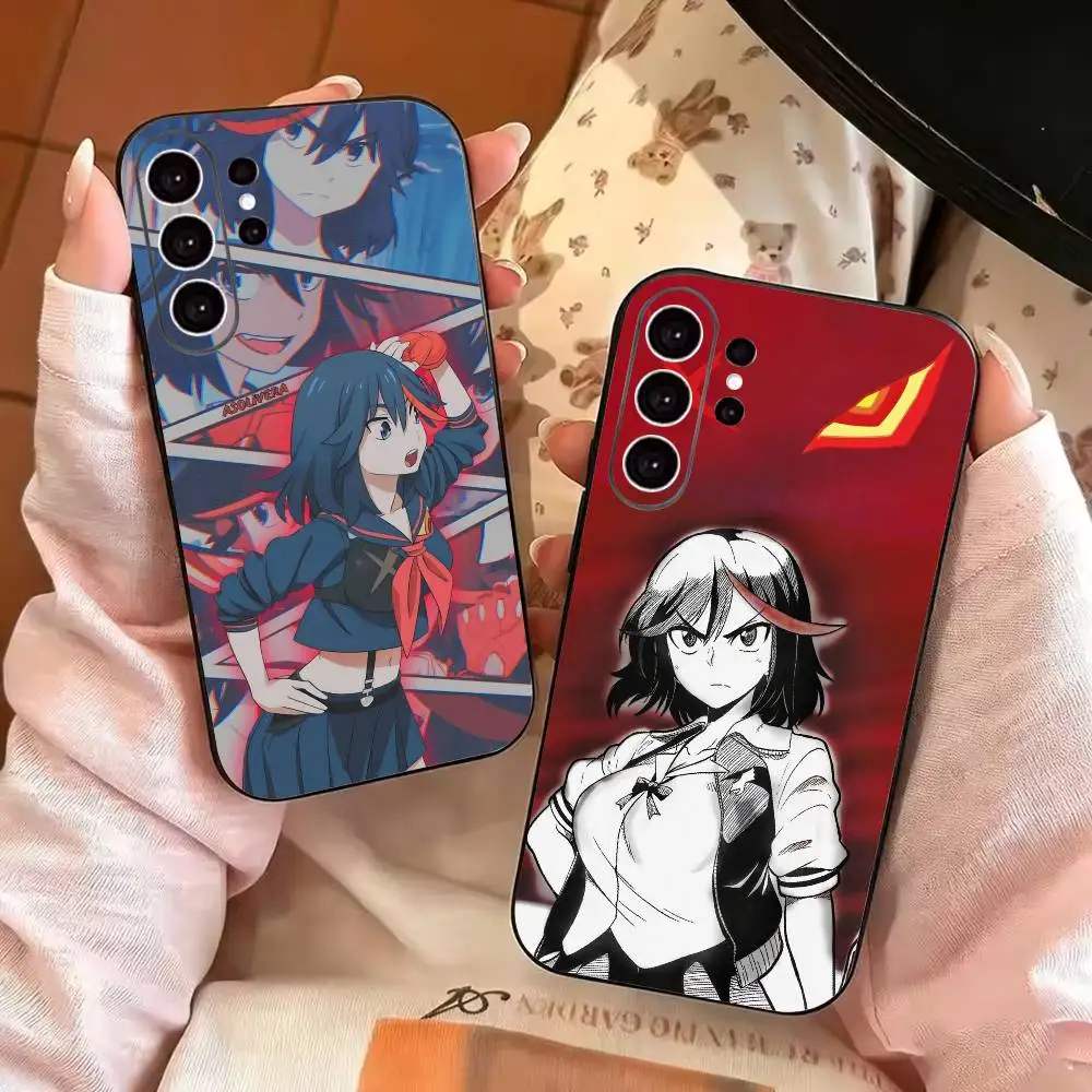 Kill-LA Kill R-RyukoS Anime Phone Case For Samsung S25,S24,S21,S22,S23,S30,Ultra,S20,Plus,Fe,Lite,Note,10,Black Cover