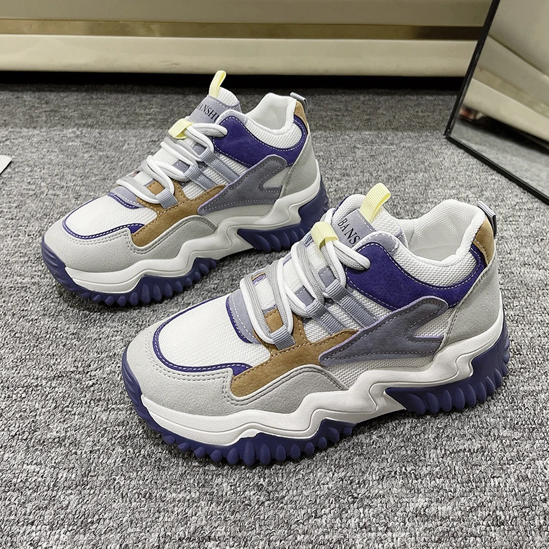 أحذية رياضية خفيفة الوزن للنساء ، نعل سميك ، زيادة ، مطابقة ، غير رسمية ، متعددة الاستخدامات ، أبي علوي عالي ، نوع جديد ، موضة ، خريف ، 2023