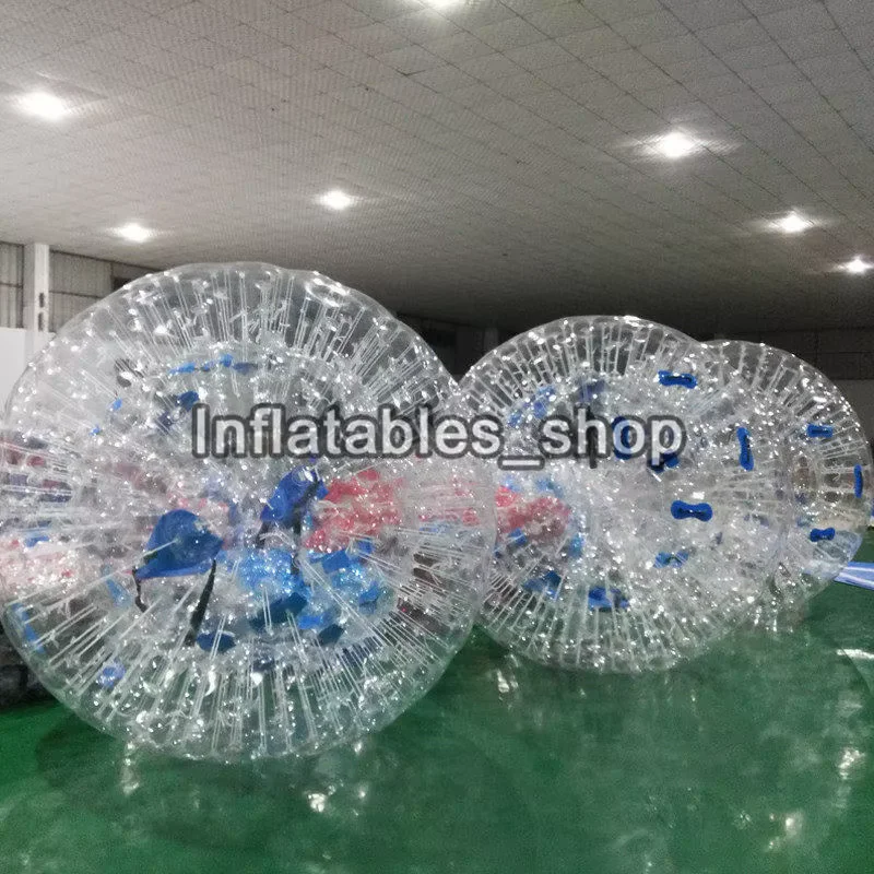 Giant Transparent Adult Inflatable Zorb Ball / Body Zorb Ball For Outdoor Grass Game 2.5m Diameter