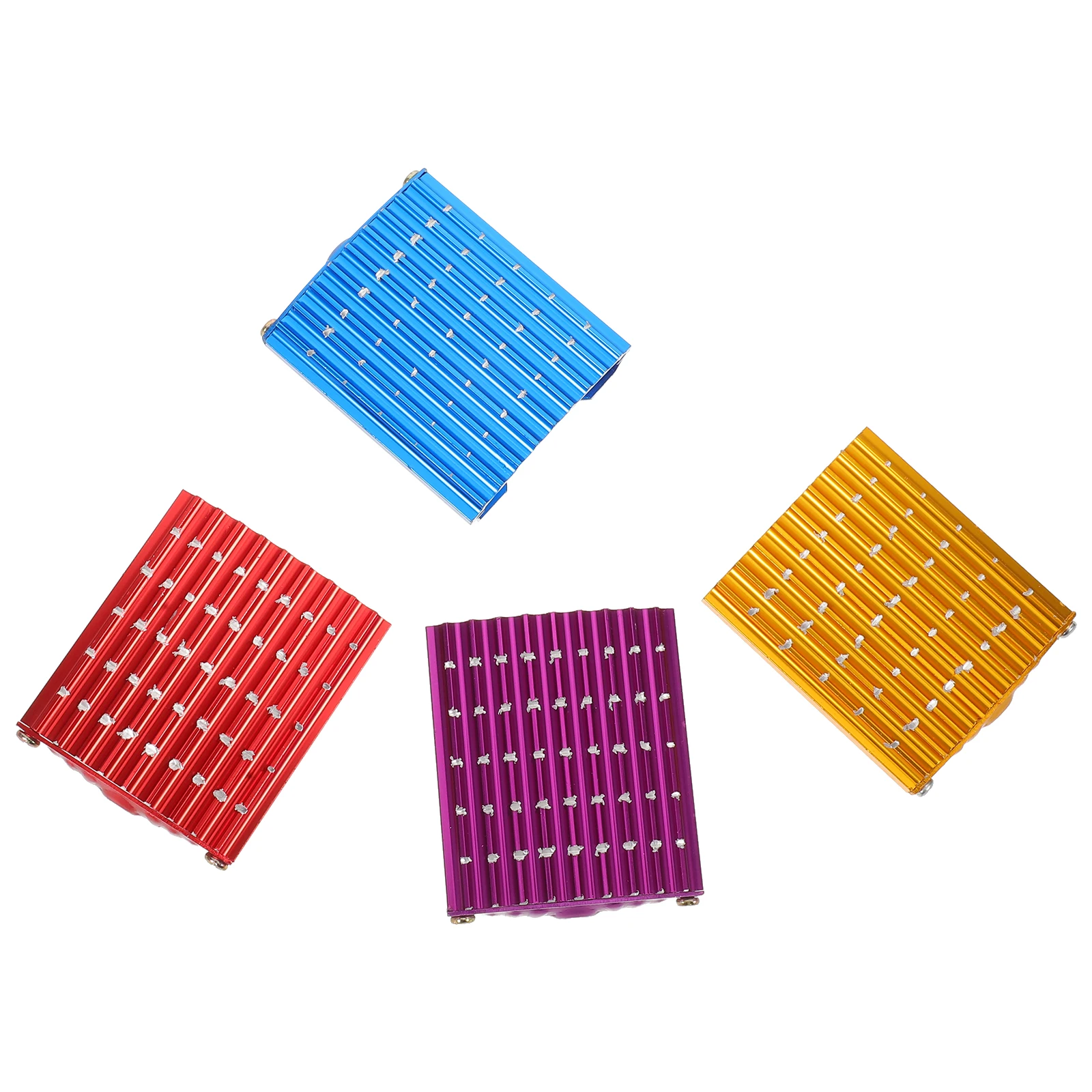 

4pcs Cover Motorcycle Aluminum Alloy Brake Pad Universal Fit Slip Resistant Durable Wear Resistant Car Covers Clutch Accelerator