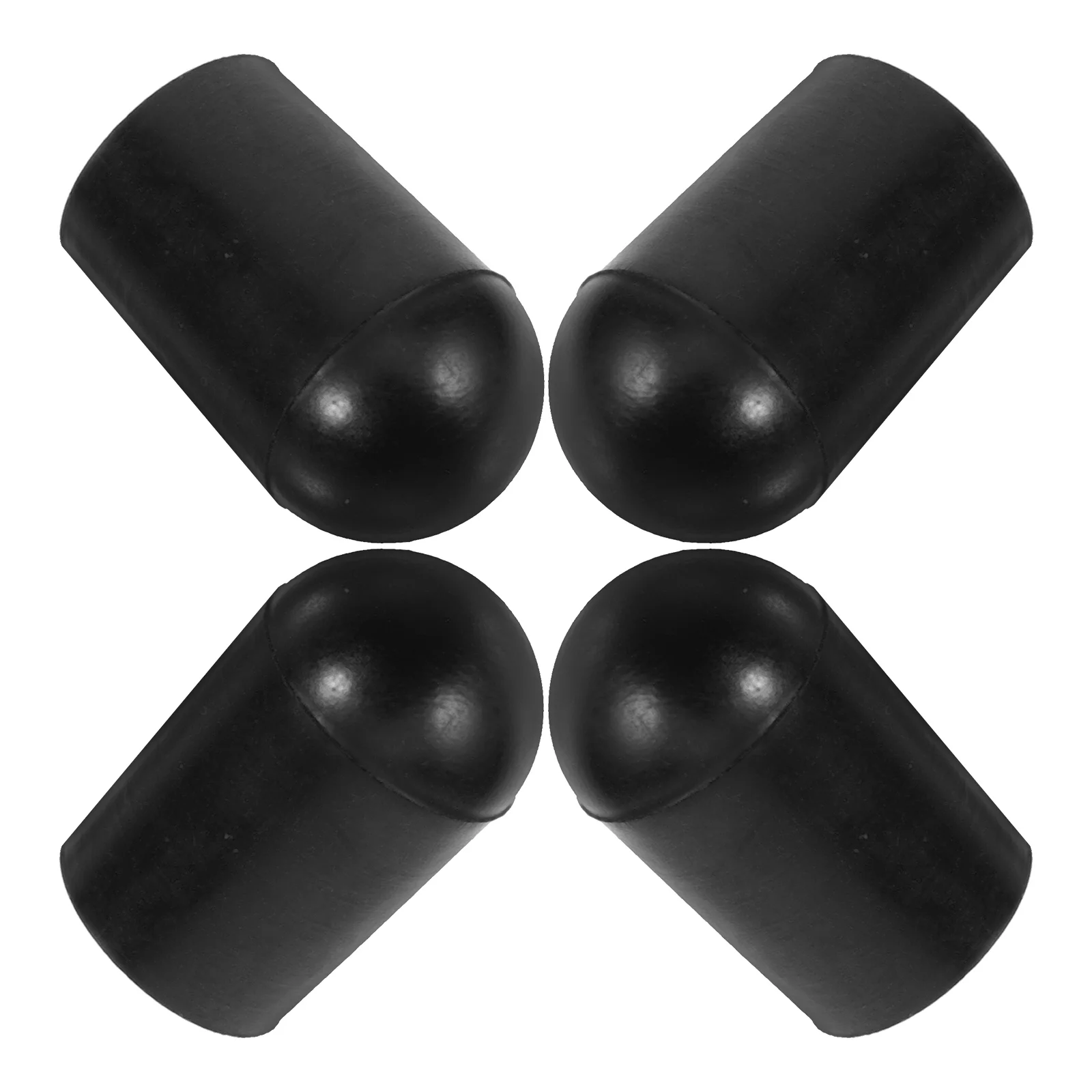 

4 Pcs Cello Stand Instrument Protector Non-slip Mat Black Rubber Tip for Endpin