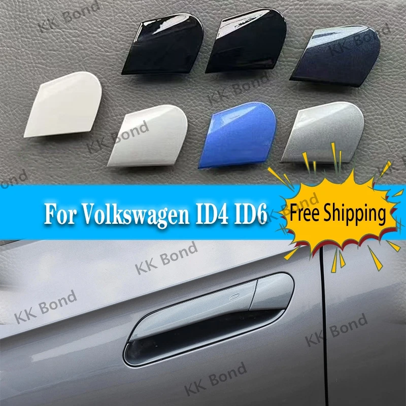 1PC For Volkswagen VW ID4 ID6 Auto Car Front Left Door Outside Door Handle Cover Lock Keyhole Caps