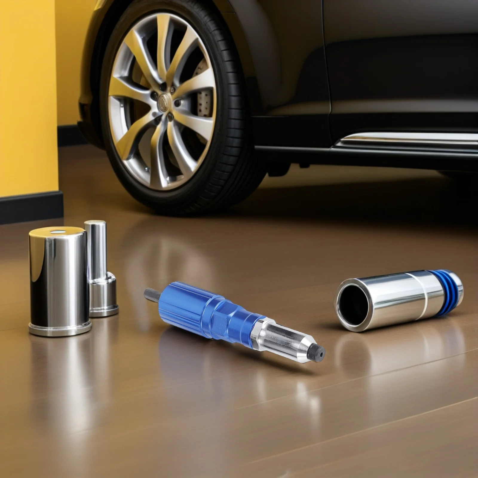 1Set Electric Rivet Gun Aluminum Alloy Riveter Adapter Cordless Drill Converter Kit for Workshop Automotive Furniture Assembly