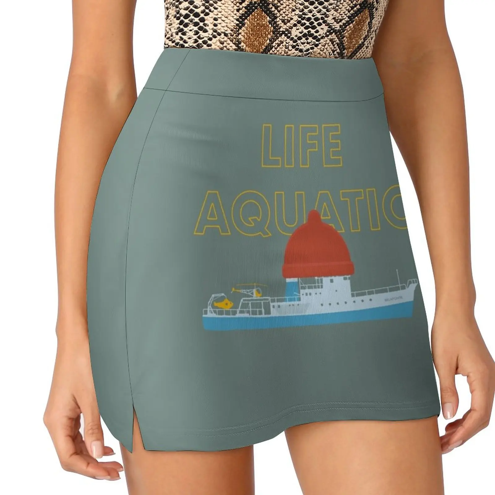 Life Aquatic with Steve Zissou Mini Skirt Women's summer skirt mini skirts