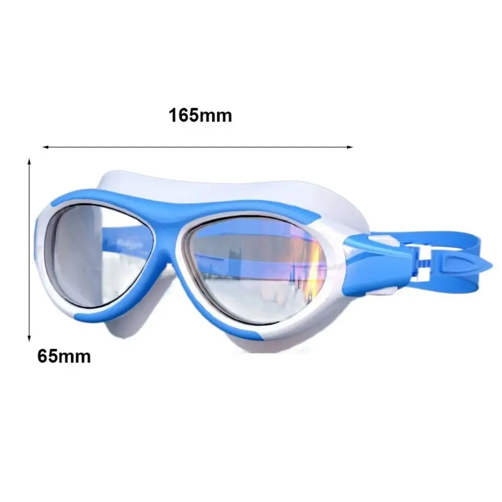 Big frame Anti-Fog one-piece earplugs High-definition lens Waterproof Pool Beach Swimming Goggles for children