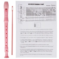 New 8 Holes Recorder Beginner Practice Training Special ABS Opaque Clarinet And Cleaning Stick Set Woodwind Flute 2