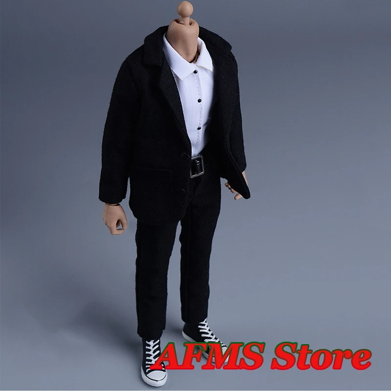 1/12 Men Soldier Formal Blazer Set Slim Business Jacket  Party Suit Male Casual Outwear Clothes Fit 6inch Action Figure Body