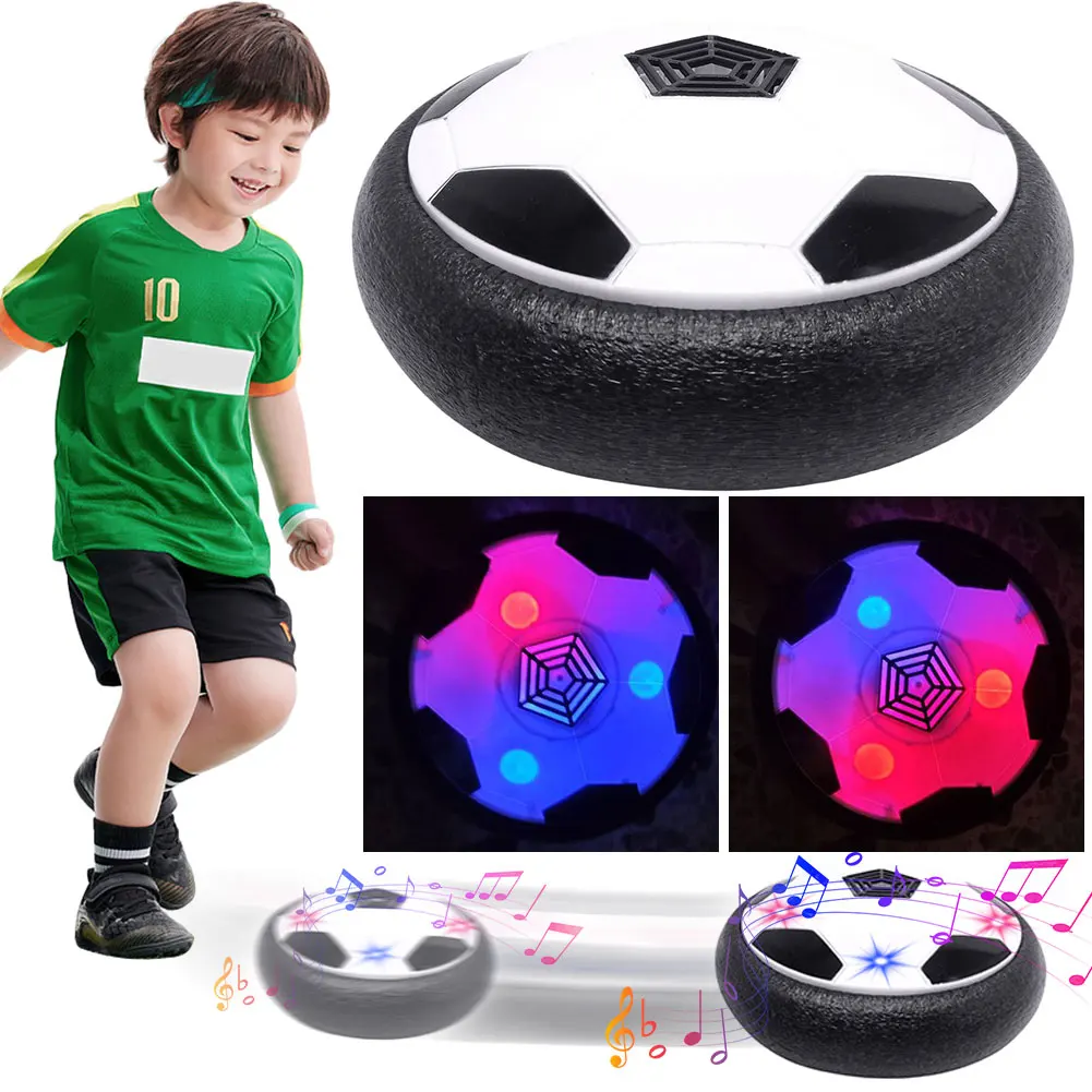 Hover Soccer Ball Toys Electric Floating Soccer Ball Rechargeable Led Flashing Floating Football Sports Toy with Lighting Music