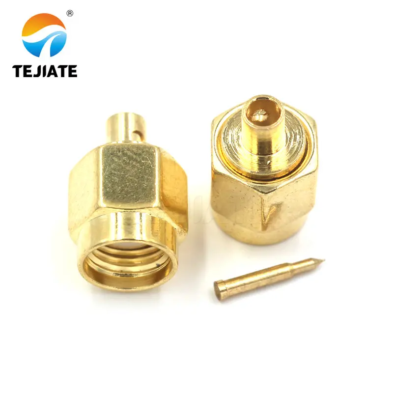 2PCS Factory Price SMA-JB/JWB Straight Female Elbow for RG405 Cable Wireless Pure Copper Connector