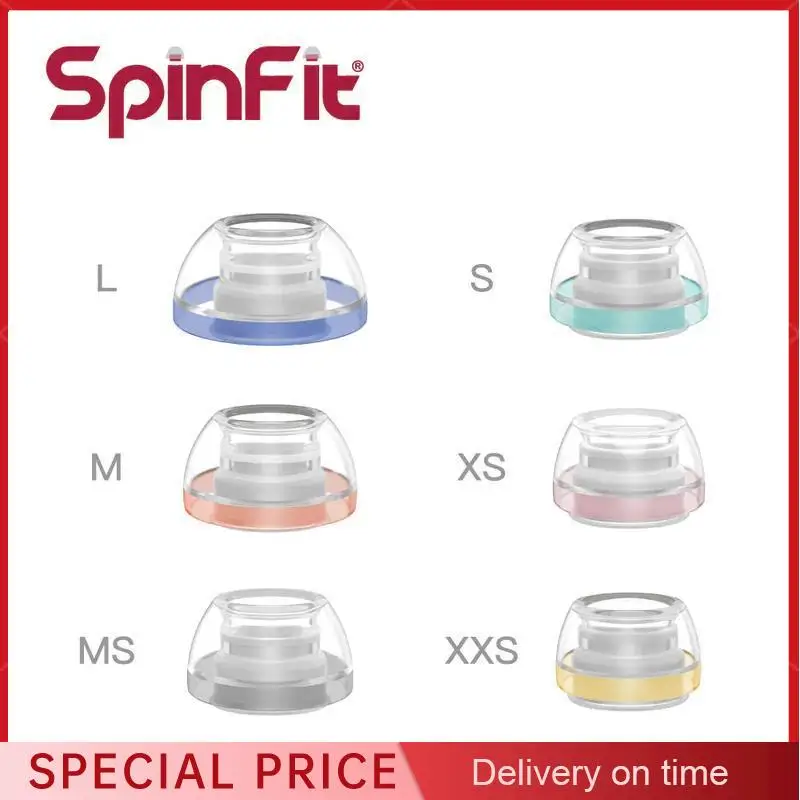 SpinFit AuraFine EarTips Aura-Rib 3D Axis Silicone Earphone Earbuds for AirPods Pro 3 Invisible Fit Tips