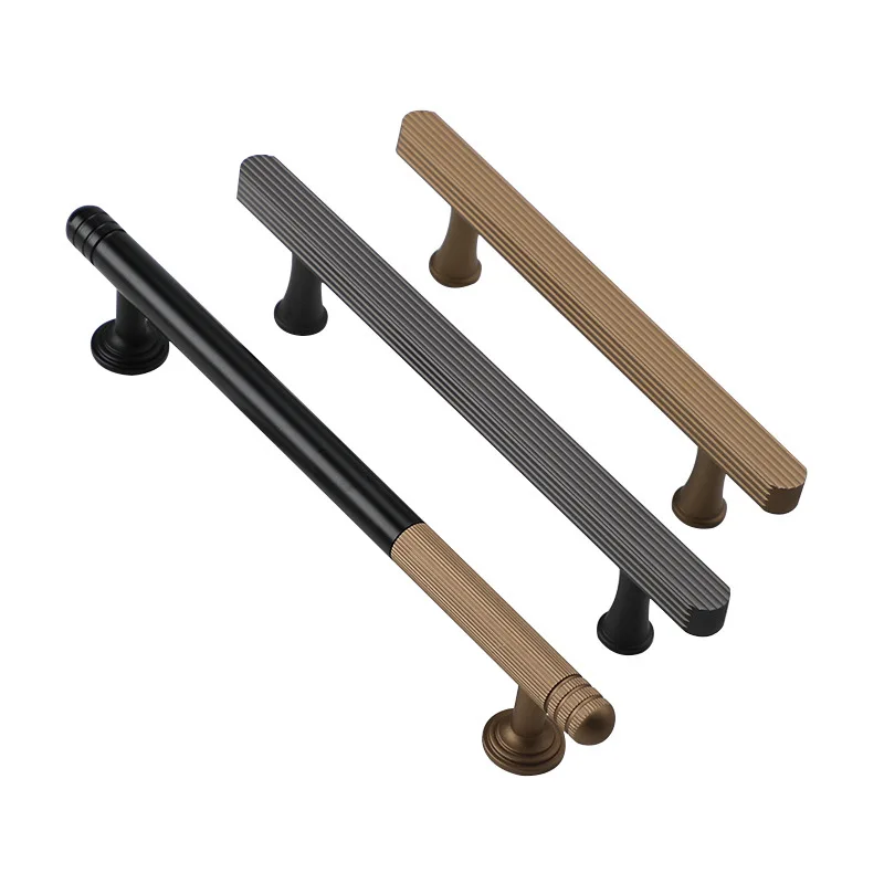 5 inches (128 mm) Brown Cabinet Pulls, Aluminum Kitchen Drawer Cabinet Handle Drawer Cabinet Handles with Mounting Screws