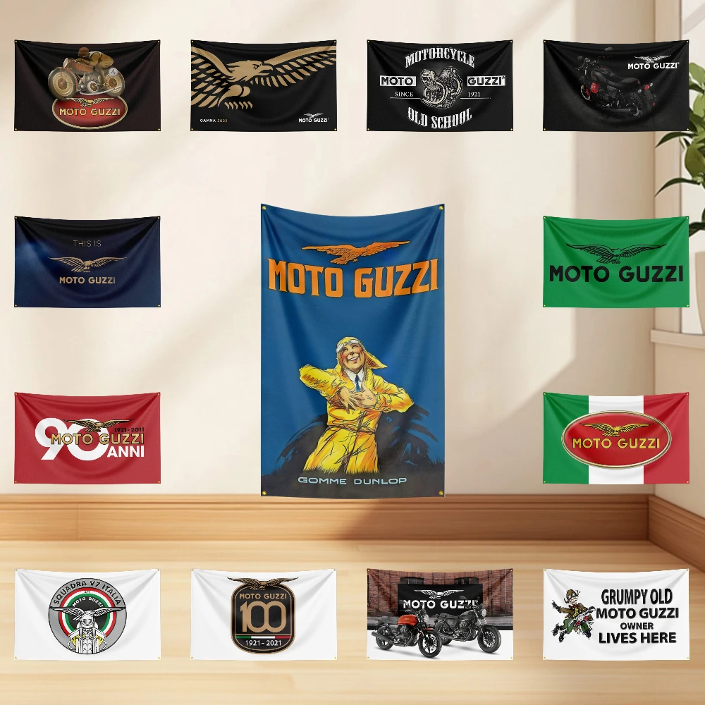 

3x5 Ft M-Mo-to-Gu-zzi Motor Car Oil Flag Motoring Racing Workshop Car Banners Tapestry Flag Outdoor For Decoration Engine Oil