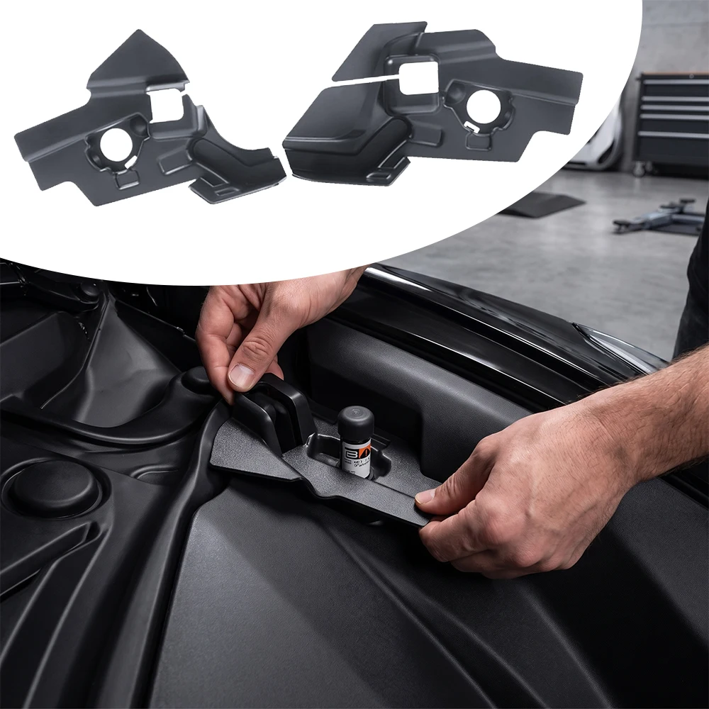 For Tesla Model 3 Highland Auto Front Trunk Water Guide Groove Anti-blocking Cover Leak Filter Protector Tool Car Accessories view 2