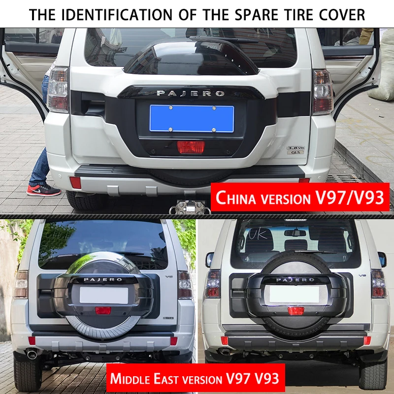 For Mitsubishi Montero Pajero V97V93V87V73V77 spare tire cover extended multi-function bracket anti-sand board flagpole bracket