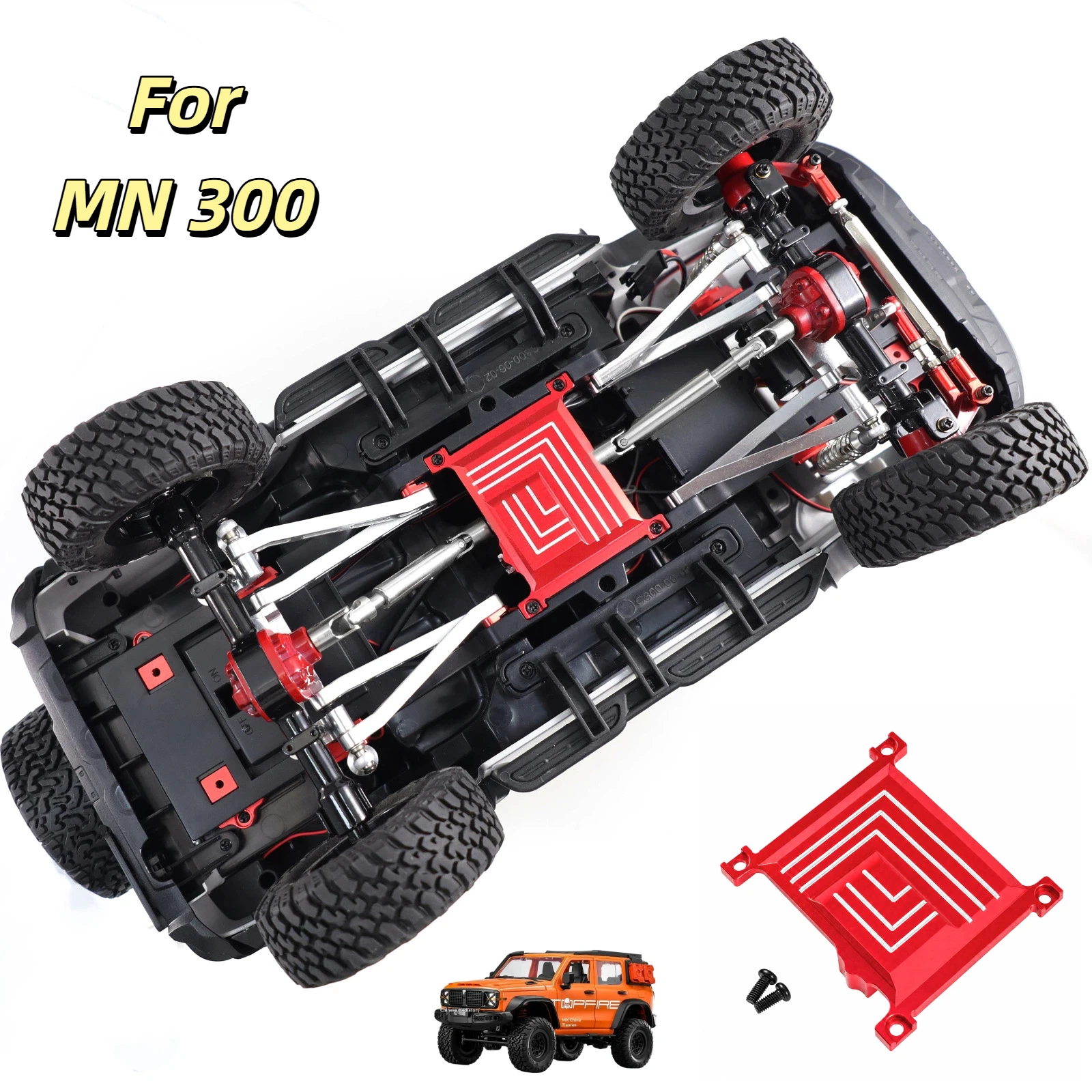 Mangniu Rc Car Gearbox Base 1/12 Mn300 Tank 300 Aluminum Metal Upgrade Modified Accessories For Rc Hobby Enthusiasts