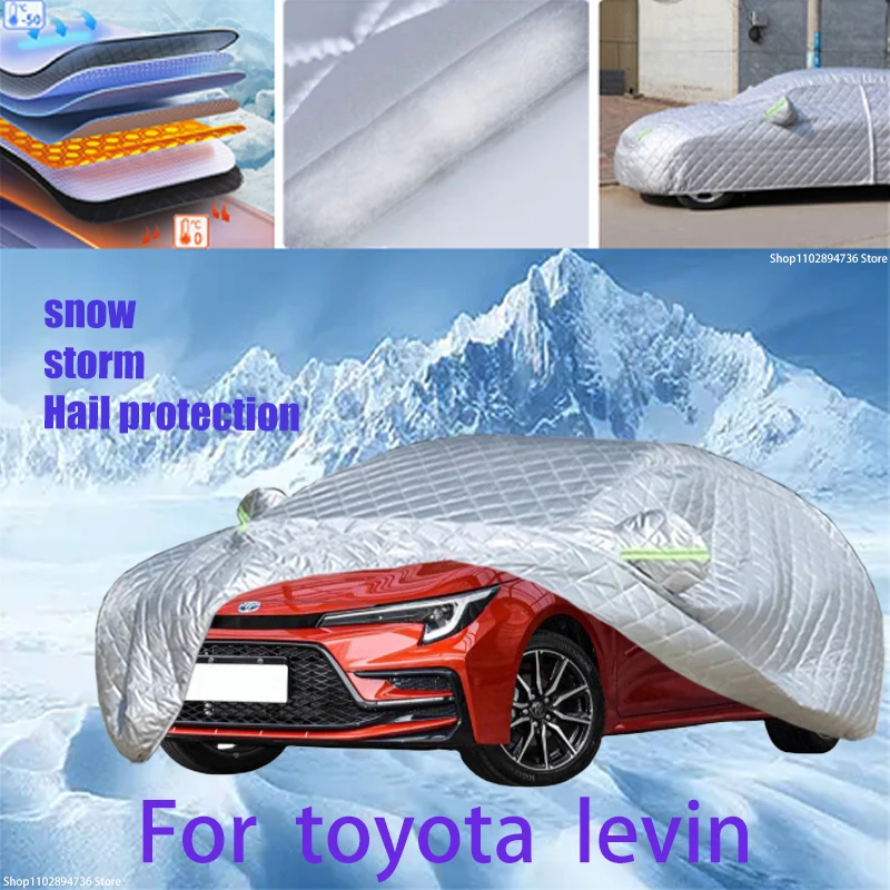 

For toyota levin Outdoor Cotton Thickened Awning For Car Anti Hail Protection Snow Covers Sunshade Waterproof Dustproof