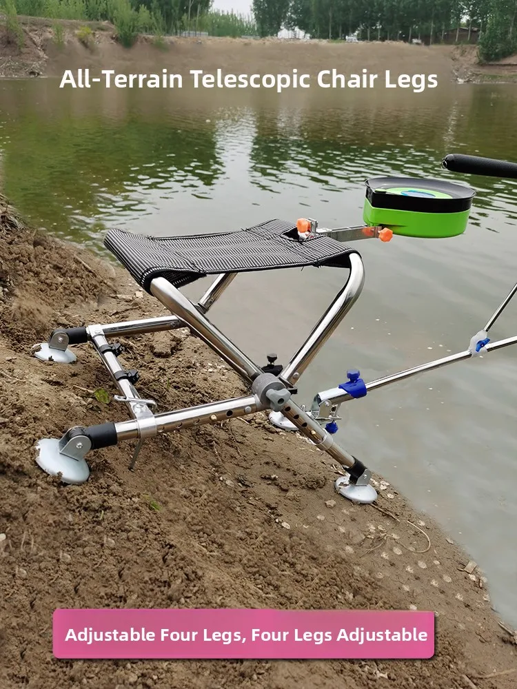 

Новое многофункциональное вседорожное рыболовное кресло-трансформер, портативное, маленькое, складное, из утолщенной нержавеющей стали, регулируемое...