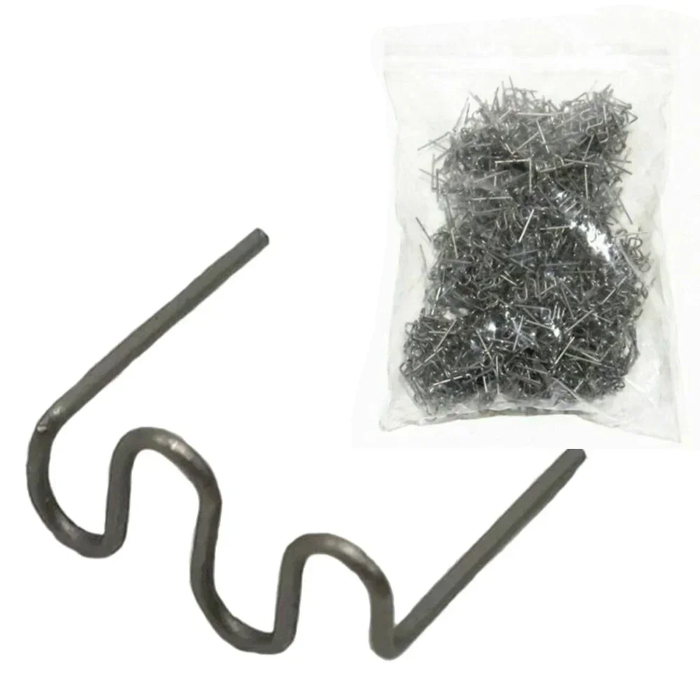 

Convenient Removal 500Pcs Wave Hot Staples Durable Material 0 8mm Diameter Universal Fitment For Car Bumper Repair