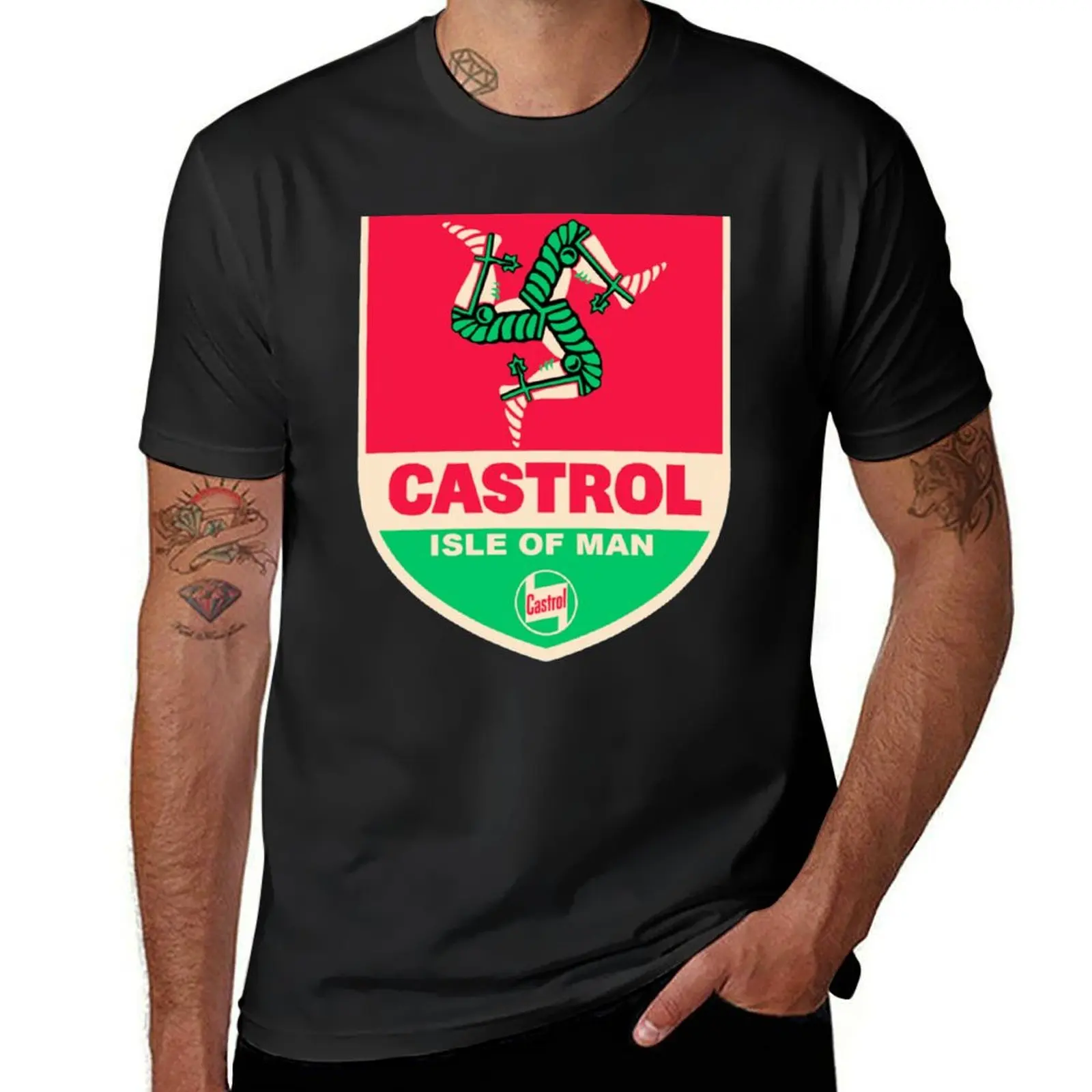 Castrol Isle of Man TT T-Shirt quick drying sports fans oversized t shirt men