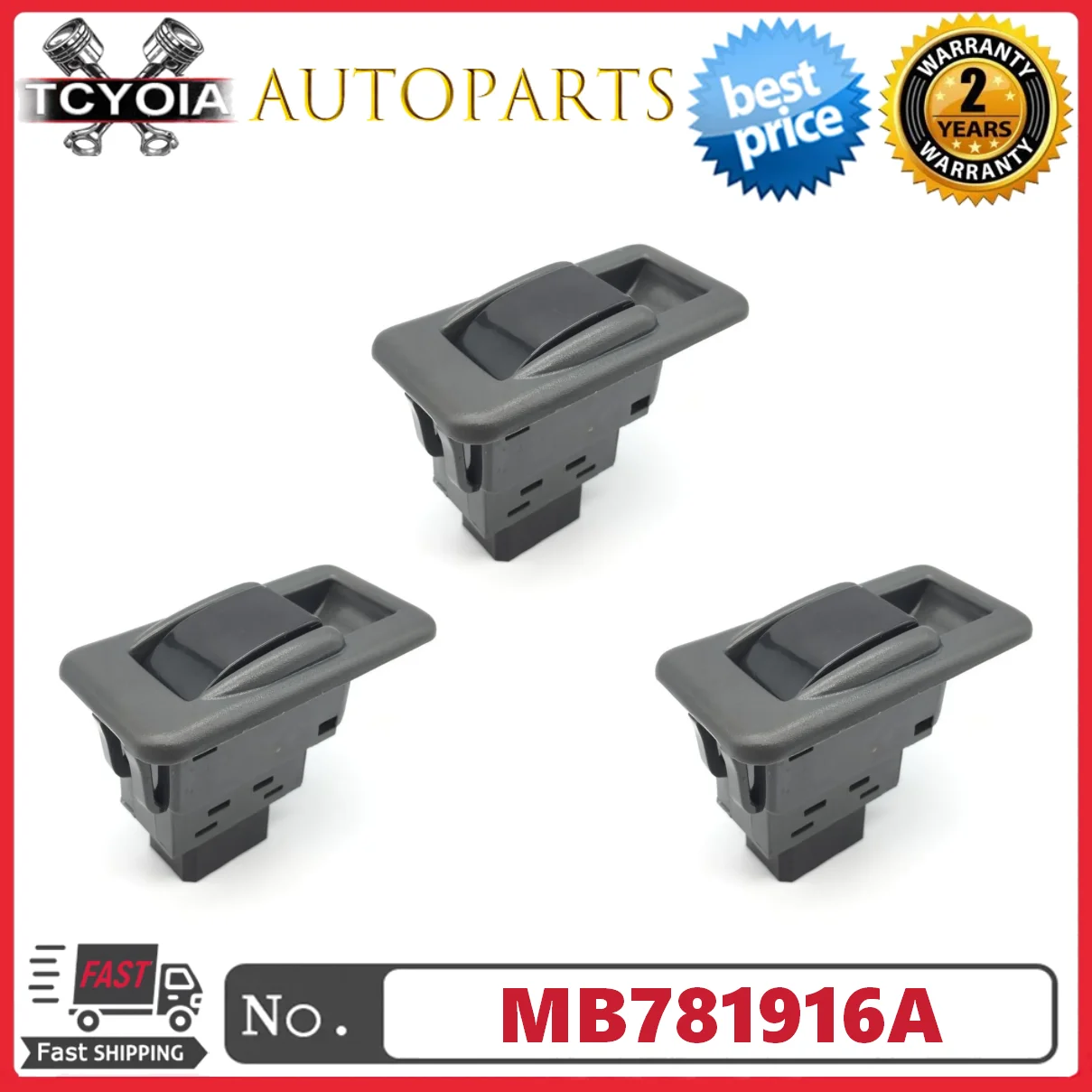 

3pcs MB781916 MB781916A For Mitsubishi Pajero Shogun MK2 1990-1997 1992 1993 1994 1995 1996 Power Master Window Switch