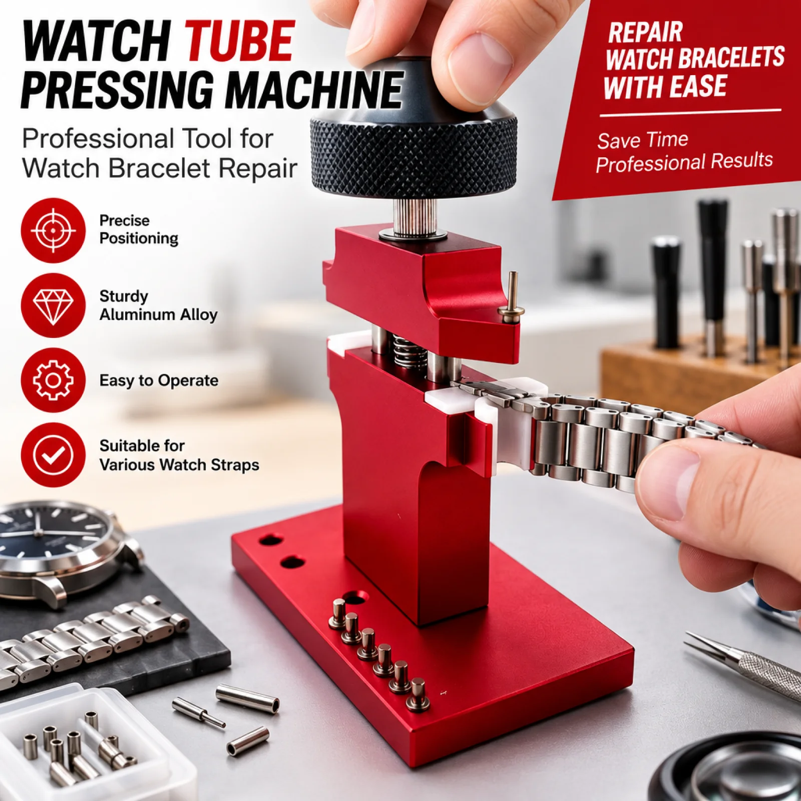 watch-crown-tube-remover-benchbench-mounted-crown-tube-insert-remover-metal-for-watchmakers-hobbyists-workbench