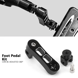 Motorcycle Accessories Passenger Foot Pedal Extension Board Aluminum Silver Black Bracket For Davidson Sportster XL883 XL1200