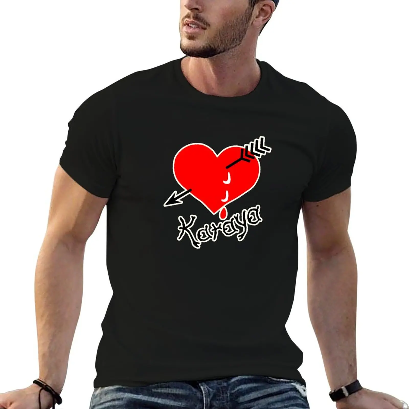 Luftwaffe - Erich Hartmann emblema pessoal [Karaya] - borda branca - Camiseta estilo limpo camisetas engraçadas camiseta de algodão