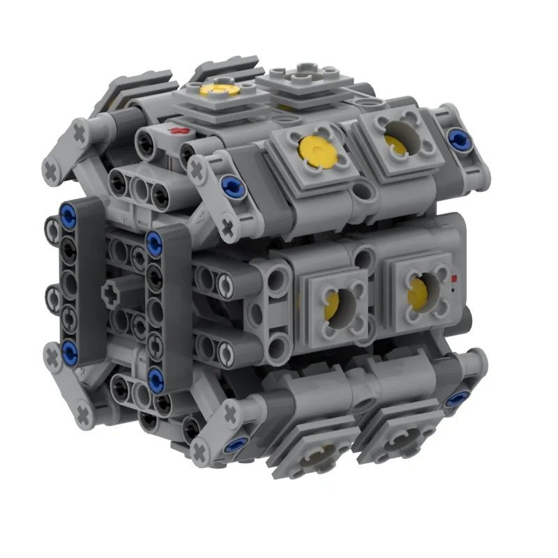 8/16 cilinder Nieuwe mechanische Technische radiale motor MOC bouwsteen onderdelenpakket DIY educatief speelgoed